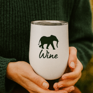 Set of 2 Kruger Bushveld Moments Wine Tumblers